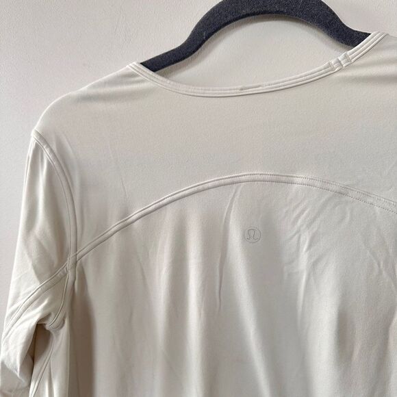 Lululemon Up for Down Time Long Sleeve  White Cream 2 - Picture 5 of 11